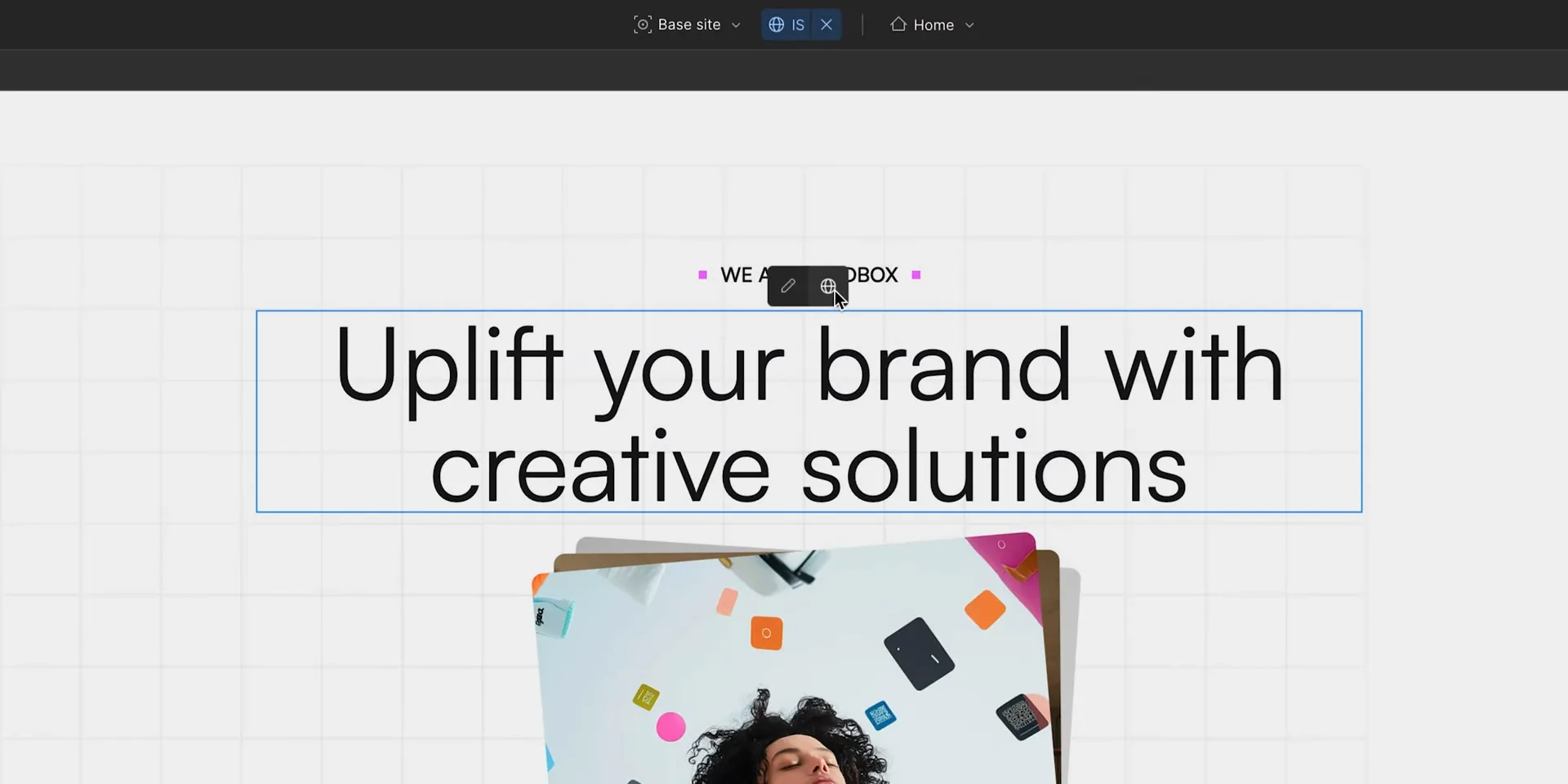 Webflow公式: ローカライゼーション有効時のDesigner