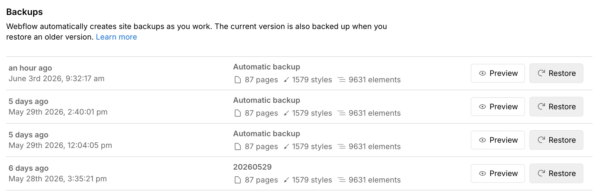 トラブル時に確認するSite settings関連画面